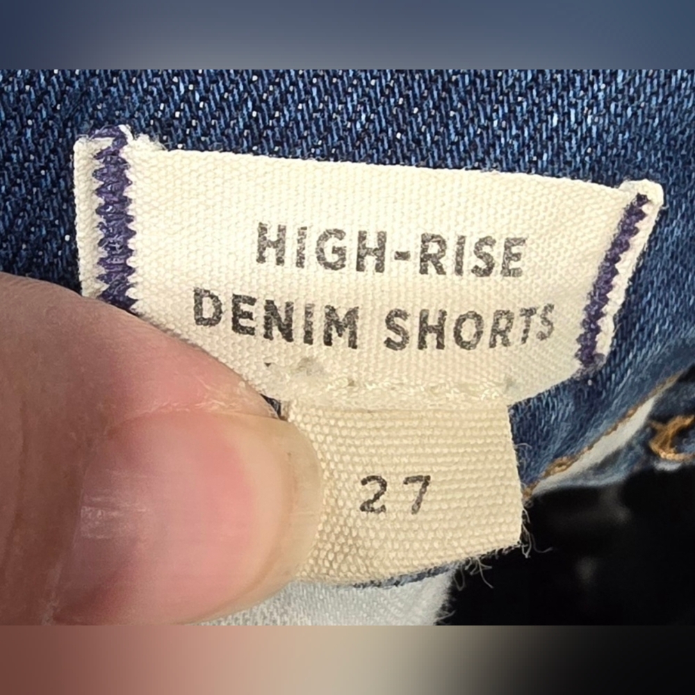 Madewell High Rise Cuffed Denim Shorts Size 27 - Picture 7 of 7